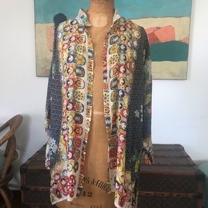 Johnny Was silk kimono/tunic